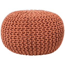 Pouffe CONRAD Cotton Copper 50 cm 50 cm 35 cm