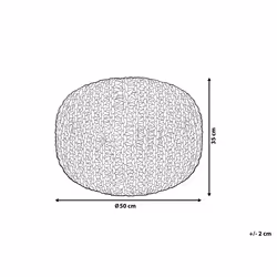 Pouffe CONRAD Cotton Copper 50 cm 50 cm 35 cm