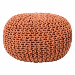 Pouffe CONRAD Cotton Copper 40 cm 40 cm 25 cm
