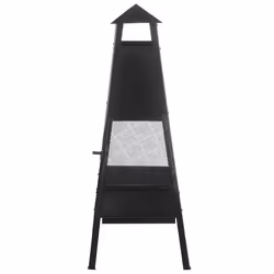Fire Pit YASUR Metal Black