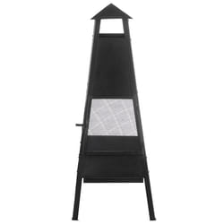Fire Pit YASUR Metal Black