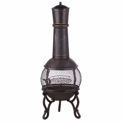 Grill Fire Pit TACORA Metal Black