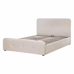 Ottoman Bed Fabric RENNES 140 x 200 cm (EU Double) Beige
