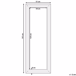 Wall Mirror AURILLAC 51 cm 141 cm Gold