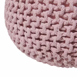 Pouffe CONRAD Cotton Pink 50 cm 50 cm 35 cm