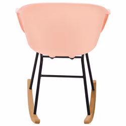 Rocking Chair HARMONY Synthetic Material Pink