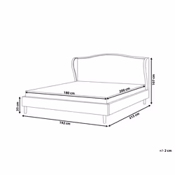 Bed Fabric COLMAR 180 x 200 cm (EU Super King) Black