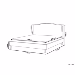 Bed Fabric COLMAR 160 x 200 cm (EU King Size) Grey