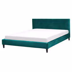Bed Velvet FITOU 160 x 200 cm (EU King Size) Dark Green