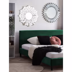 Bed Velvet FITOU 160 x 200 cm (EU King Size) Dark Green