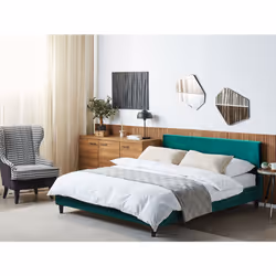 Bed Velvet FITOU 160 x 200 cm (EU King Size) Dark Green - Additional view 8