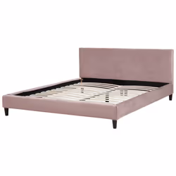 Bed Velvet FITOU 180 x 200 cm (EU Super King) Pink