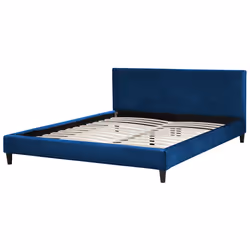Bed Velvet FITOU 180 x 200 cm (EU Super King) Dark Blue