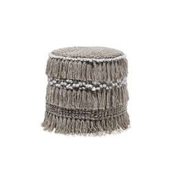 Cotton Pouffe Beige NOIDA
