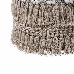 Cotton Pouffe Beige NOIDA
