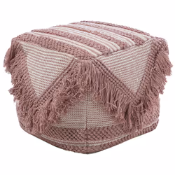 Pouffe KOCHI Pink 44 cm 42 cm