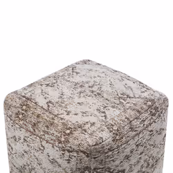 Cotton Pouffe Taupe MEERUT