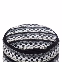 Pouffe Black and White GUNTUR