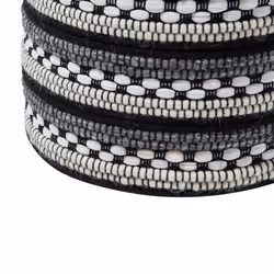Pouffe Black and White GUNTUR