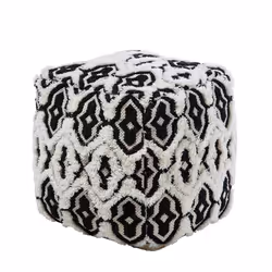Pouffe Black and White ORAI