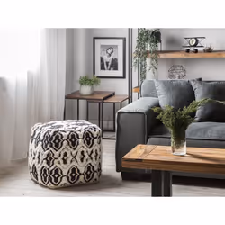 Pouffe Black and White ORAI