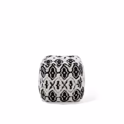Pouffe Black and White ORAI