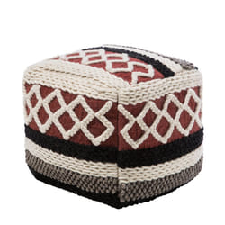 Cotton Pouffe Multicolour SAGAR