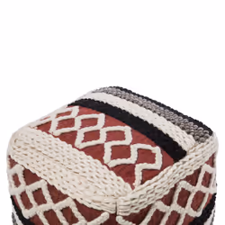 Cotton Pouffe Multicolour SAGAR