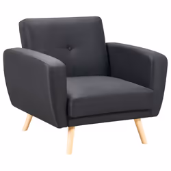 Recliner Chair FLORLI Fabric Black