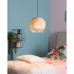 Rattan Pendant Lamp Natural DRINO