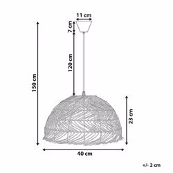 Rattan Pendant Lamp Natural SELENGE