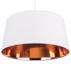 Pendant Lamp White with Copper KALLAR