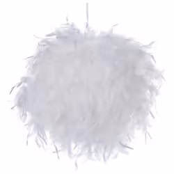 Feather Pendant Lamp White DRAVA