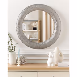 Wall Mirror CHANNAY 80 cm 80 cm Metal Silver - Additional view 4