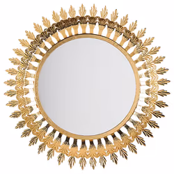 Wall Mirror VOREY 60 cm 60 cm Metal Gold