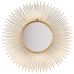 Wall Mirror CILLY 80 cm 80 cm Metal Gold