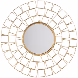 Wall Mirror LABRIT 90 cm 90 cm Metal Gold