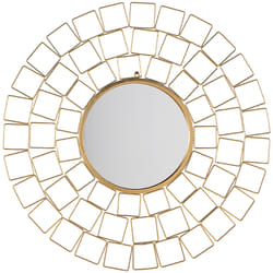 Wall Mirror LABRIT 90 cm 90 cm Metal Gold