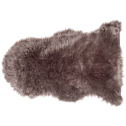 Faux Sheepskin Rug Brown MUNGO