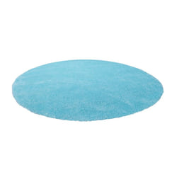 Shaggy Round Rug Ã¸ 140 cm Blue DEMRE