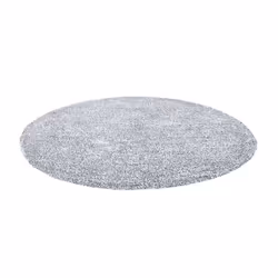 Shaggy Round Rug Ã¸ 140 cm Salt and Pepper DEMRE