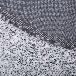 Shaggy Round Rug Ã¸ 140 cm Salt and Pepper DEMRE