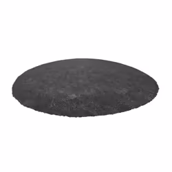 Shaggy Round Rug ø 140 cm Dark Grey DEMRE