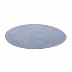 Shaggy Round Rug ø 140 cm Light Grey DEMRE