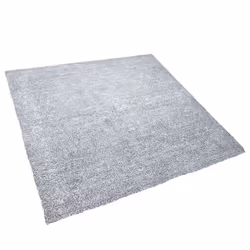 Shaggy Area Rug 200 x 200 cm Salt and Pepper DEMRE