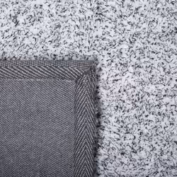 Shaggy Area Rug 200 x 200 cm Salt and Pepper DEMRE