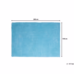 Shaggy Area Rug 140 x 200 cm Blue DEMRE - Additional view 5