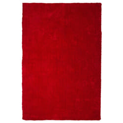 Shaggy Area Rug 140 x 200 cm Red DEMRE
