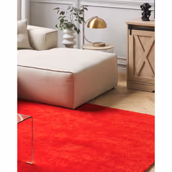 Shaggy Area Rug 140 x 200 cm Red DEMRE