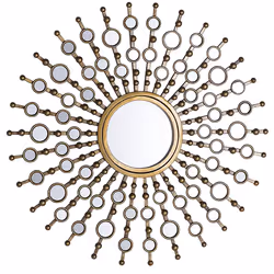 Wall Mirror BLOIS 70 cm 70 cm Metal Gold